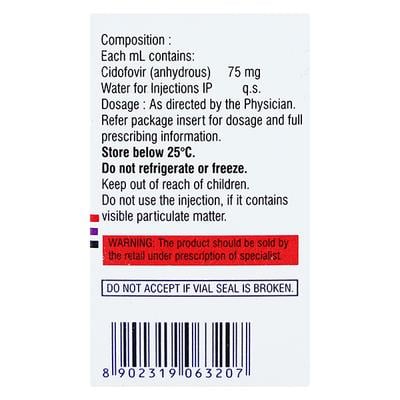 CIDNAVIR Injection 5ml - Viral infections-Ant