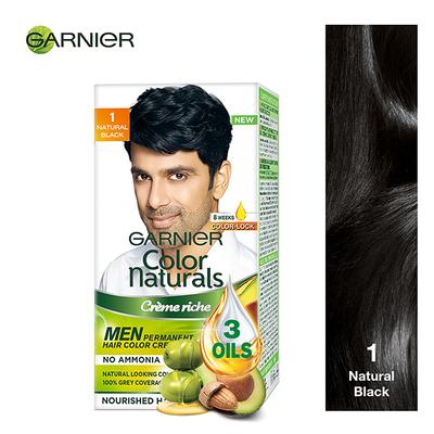Garnier Color Naturals Men Creme Riche - 1 Natural Black (35 ml + 30 gm) - Crème