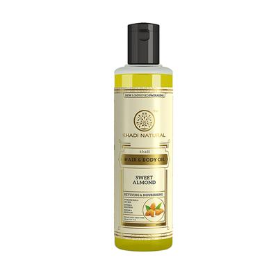 KHADI NATURAL SWEET ALMOND OIL 210 ml - Massage Oils