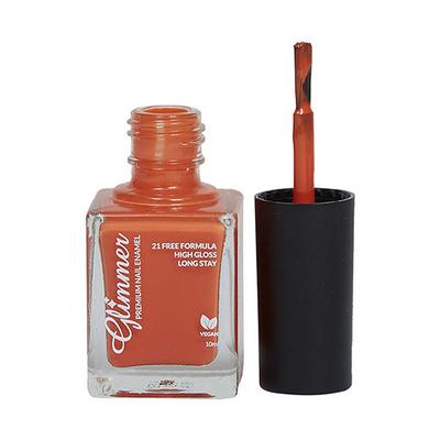 Glimmer Premium Nail Enamel Fiery Red 10 ml - Nail Polish