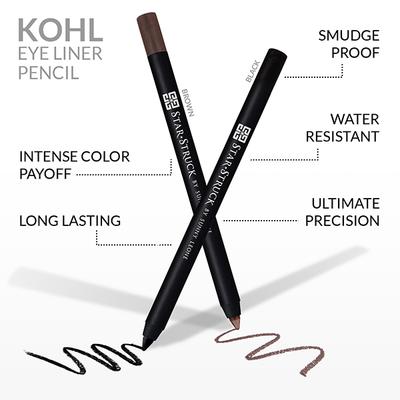 Star Struck by Sunny Leone Kohl Eye Liner Pencil - Black 1.2 gm - Kajal & Kohls