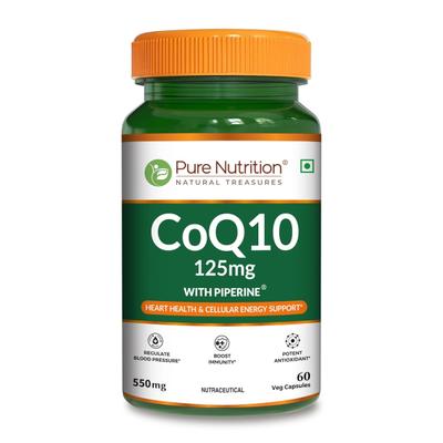 Pure Nutrition COQ10 125mg Capsules 60's - Nutritional Supplement