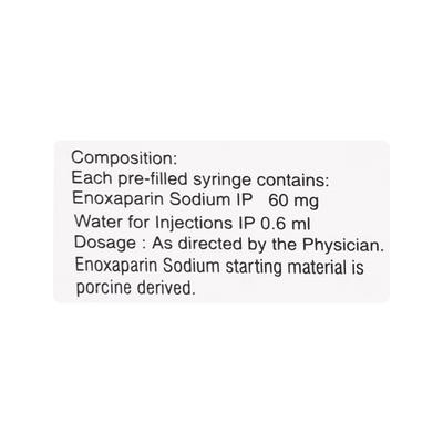CORPARIN 60mg Injection(Pfs) 0.6ml - Blood Clot-Ant