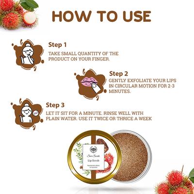 Seer Secrets Rambutan, Dates & Liquorice Lip Scrub 15 gm - Lip Scrubs