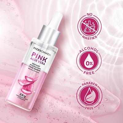 FACESCANADA Pink Aloe Vera Instant Hydration Face Serum 27 ml - Face Serum