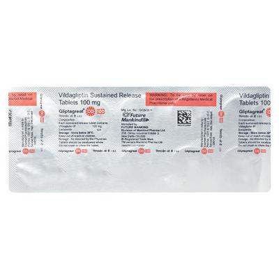 GLIPTAGREAT OD 100 Tablet 10's - Diabetes-Ant