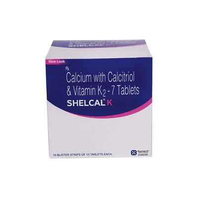 Shelcal K Tablet 15'S - Osteoporosis-Age