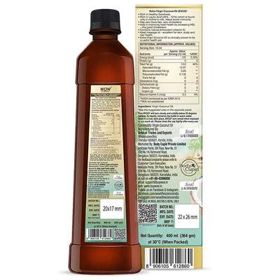 WOW Life Science Extra Virgin Coconut Oil 400 ml - Vital Health