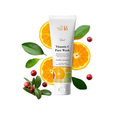 The Beauty Sailor Radiant Vitamin C Face Wash Thorough Cleansing Even Tones and Moisturizes 100 gm - Scrubs & Exfoliants