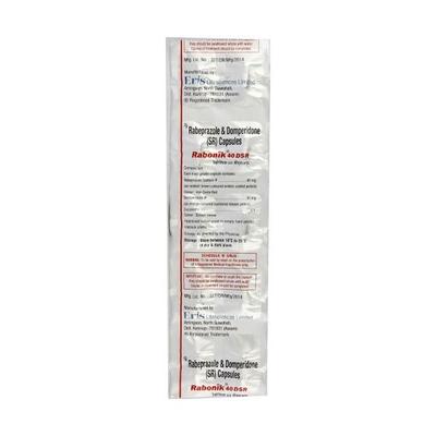 Rabonik DSR 40mg Capsule 10'S - Ulcer/Reflux/Flatulence-Aaa