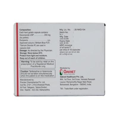 Flucos Itz 200mg Capsule 10'S - Fungal Infections-Anf