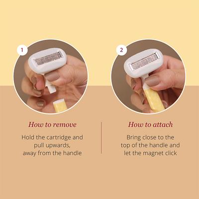 Carmesi Body Razor Swing Blade Refill Pack, Moisture Ribbon with Aloe Vera & Vitamin E 2's - Shaving & Hair Removal