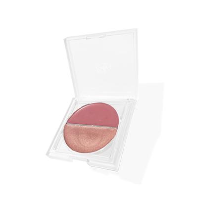Ruby'S Organics 2 In 1 Creme Highlighter & Blush Duo - Illuminate + Deep Rose 9 gm - Face Palettes
