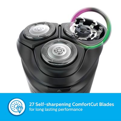 Philips Cordless Electric Shaver , 5D Pivot & Flex Heads, 27 Comfort Cut Blades (S3122/55) 1's - Shavers