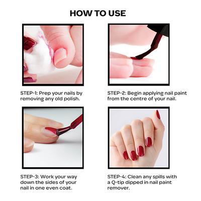 Faces Canada Ultime Pro Splash Mini Nail Enamel, Black Beauty + White O White + Bahama Breeze + Ignite, 20ml 1's - Nail Polish