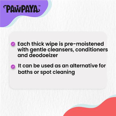 Pawpaya Pet Wipes Pull Pack 20 x 18 cm 40's - Pet Grooming