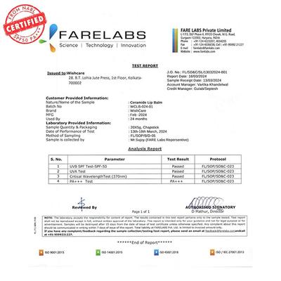 WishCare Tinted Ceramide Lip Balm with SPF50 PA+++ - Kojic Acid & Niacinamide - For Lip Lightening 5 gm - Lip Balms