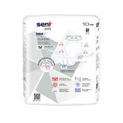 Seni Air Classic Breathable Adult Diapers(M) 10's - Adult Diapers & Pads