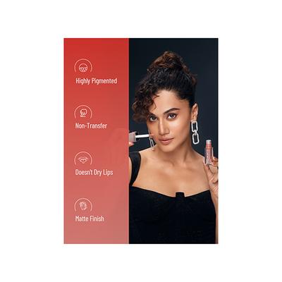 Swiss Beauty Hold Me Matte Liquid Lipstick (Passionate Red) 4.5 ml - Liquid Lipsticks