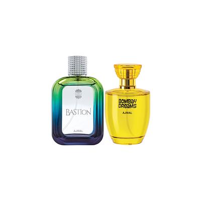 Ajmal Bastion EDP Woody Aromatic Perfume And Bombay Dreams EDP Floral Fruity Perfume 200 ml - Perfumes (Edt/Edp)