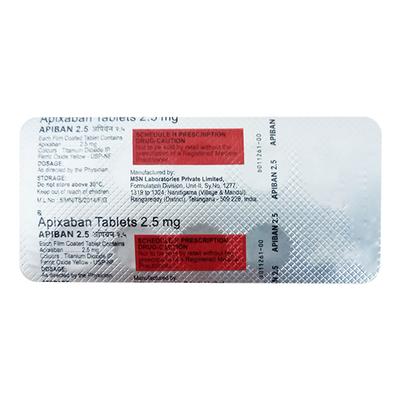 APIBAN 2.5 Tablet 10's - Blood Clot-Ant