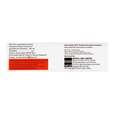 FARONAC Tablet 10's - Bacterial Infections-OBL