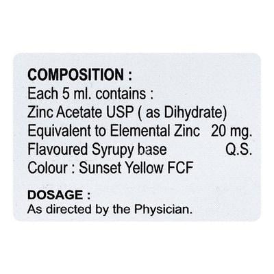 ZINCOSTAL Syrup 100ml - Supplements-Vam