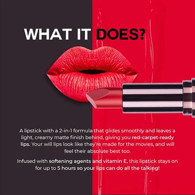 Colorbar Velvet Matte Lipstick Shy Cherry - 063P 4.2gm - Lipsticks