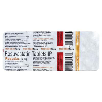 ROSUDAC 10mg Tablet 10's - High Cholesterol-Dys