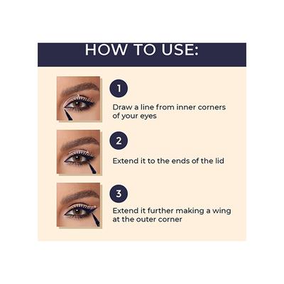 Matt Look Perfect Stay Style Muse Eyeliner 24 Hours Long Lasting Quick Drying Waterproof Smudge Proof Precise Ultra Fine Royal Blue 1 gm - Eyeliners