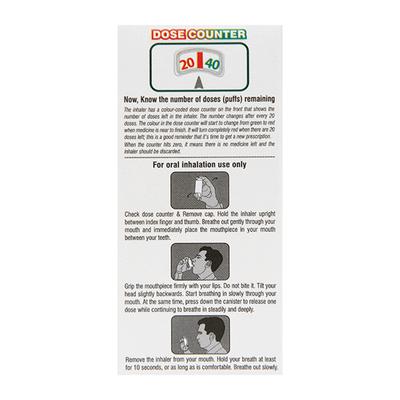 GLYNIUM VT WITH DOSE COUNTER Inhaler 120md - Asthma/COPD-Ast