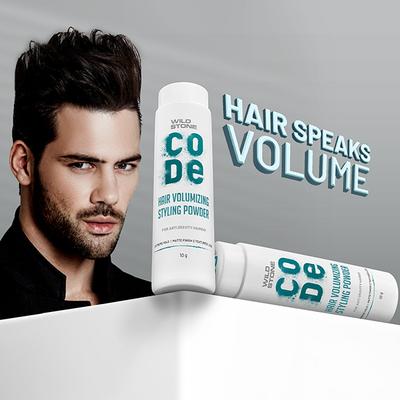 Wild Stone Code Hair Volumizing Styling Powder 10 gm - Hair Gels & Waxes