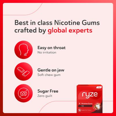 Ryze 2 mg Nicotine Gums - Frosty Mint 9's - Nicotine Gums/Lozenges