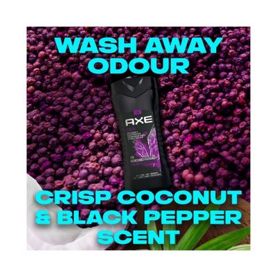 Axe Excite 3 In 1 Body Face & Hair Wash for Men Long-Lasting Fragrance 400 ml - Shower Gels & Body Wash