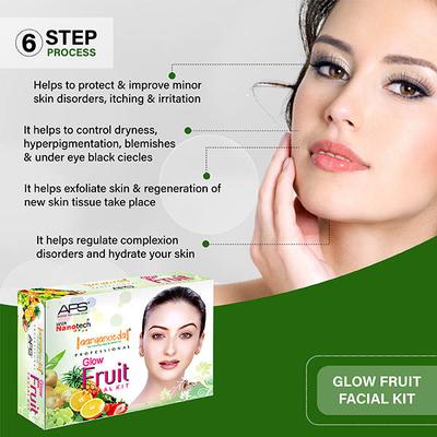 Aryanveda Aps Glow Fruit Facial Kit 260 gm - Skin-Treatment
