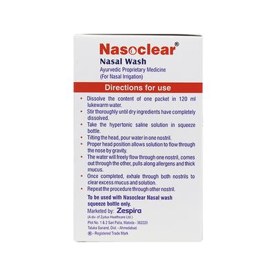 NASOCLEAR REFILL PACK Nasal Wash 10's - Nasal Congestion-Nas