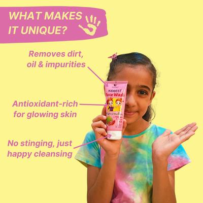HealthBest Kidbest (3-13 Years) Facewash - Watermelon Flavour 100 ml - Face Washes