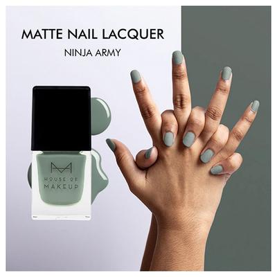 House Of Makeup Matte Nail Lacquer - Ninja Army 12 ml - Nail Polish