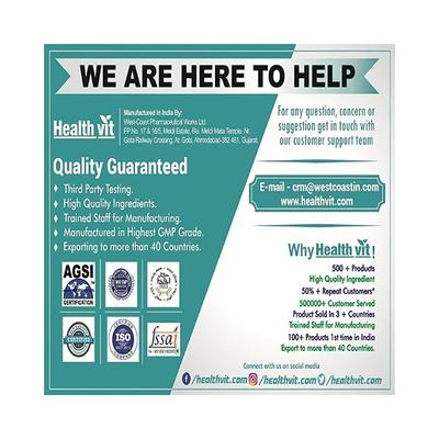 HealthVit L-Methionine 500 mg Capsule 60's - Amino Acids