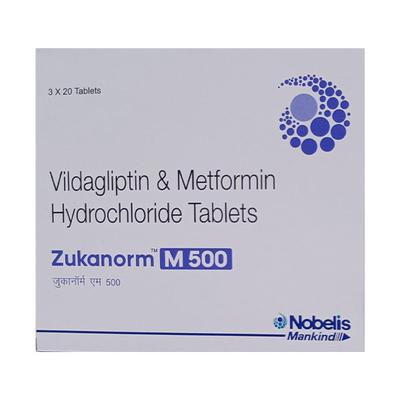 ZUKANORM M 500 Tablet 20's - Diabetes-Ant