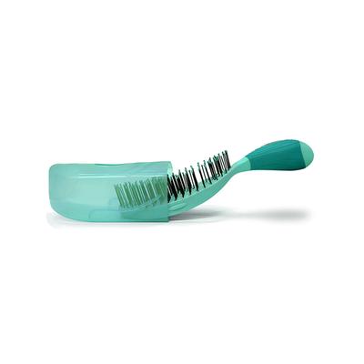 NuWay 4HAIR U.S. Patented Detangler Hair Brush for Men & Women - Teal - Detangling TravelC 1s 1's - Hair Brushes