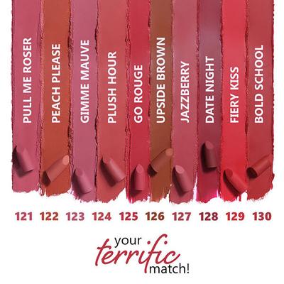 Plum Matterrific Lipstick Fiery Kiss - 129 (Pure Red) 4.2 gm - Lipsticks
