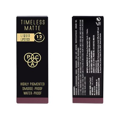 PAC Timeless Matte Mini 12H Longlasting Rich Pigment One Swipe Payoff Smudgeproof - Flirtini (3 ml) - Liquid Lipsticks