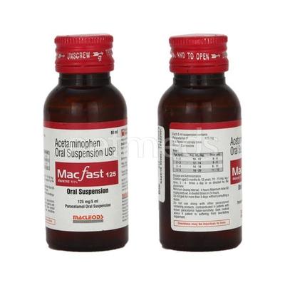 Macfast 125mg Suspension 60ml - Fever-Ana