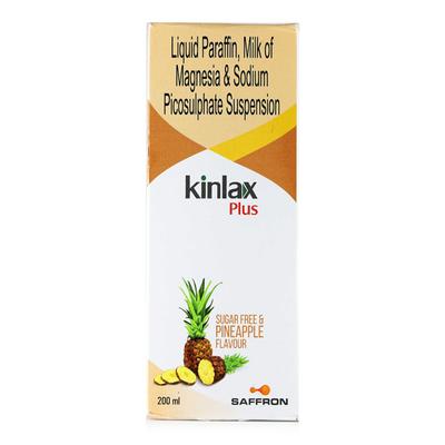 Kinlax plus Sugar Free & Pineapple Flavour Suspension 200ml - Constipation-Lax