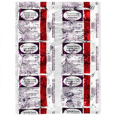 Moxitas DT 250mg Tablet 10'S - Bacterial Infections-Pen