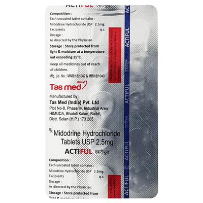 ACTIFUL Tablet 15's - Hypotension-Vas