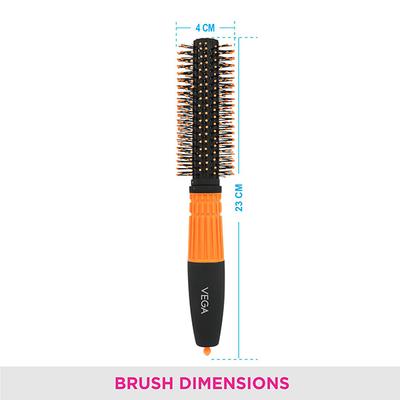 Vega Round Brush Black (E15 - RB) 1's - Hair Brushes