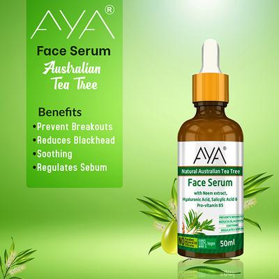 Buy Aya Australian Tea Tree Face Serum For Prevents Break Outs, No ...