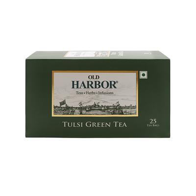 Old Harbor Tea Bags - Tulsi Green Tea 25's - Green/Herbal Teas